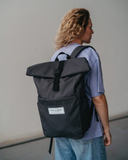 LOVE IS MORE | batoh čierny