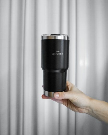 Nerezový pohár GODZONE ČIERNY – 590 ml