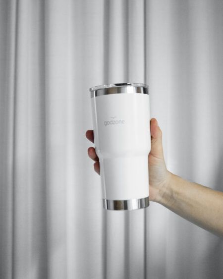 Nerezový pohár GODZONE BIELY – 590 ml