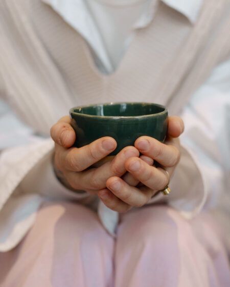 Keramická šálka - zelená | Javorsky Atelier