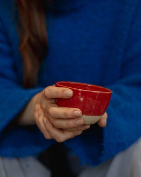 Keramická šálka - červená | Javorsky Atelier